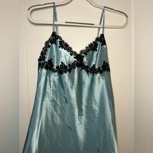 90s outfit dress up St. Agni | 90s Silk Twill Slip Dress